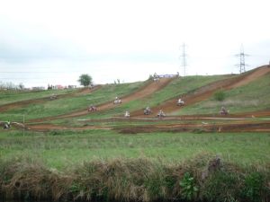 Quad bike race - great view from the river