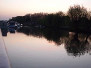 Twilight on the water at Lechlade