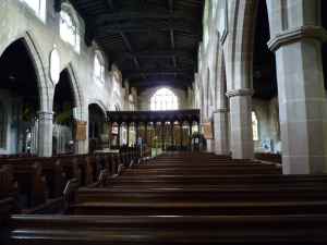 The interior of Knowle Church 