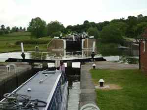 View up the Knowle flight - it's not that many locks but they certainly do make and impression on the landscape