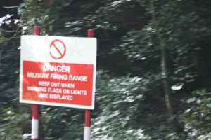 At least this sign is on the offside - shame, the woods did look enticing!