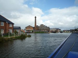Looking down towards the Ellesmere Port boat museum